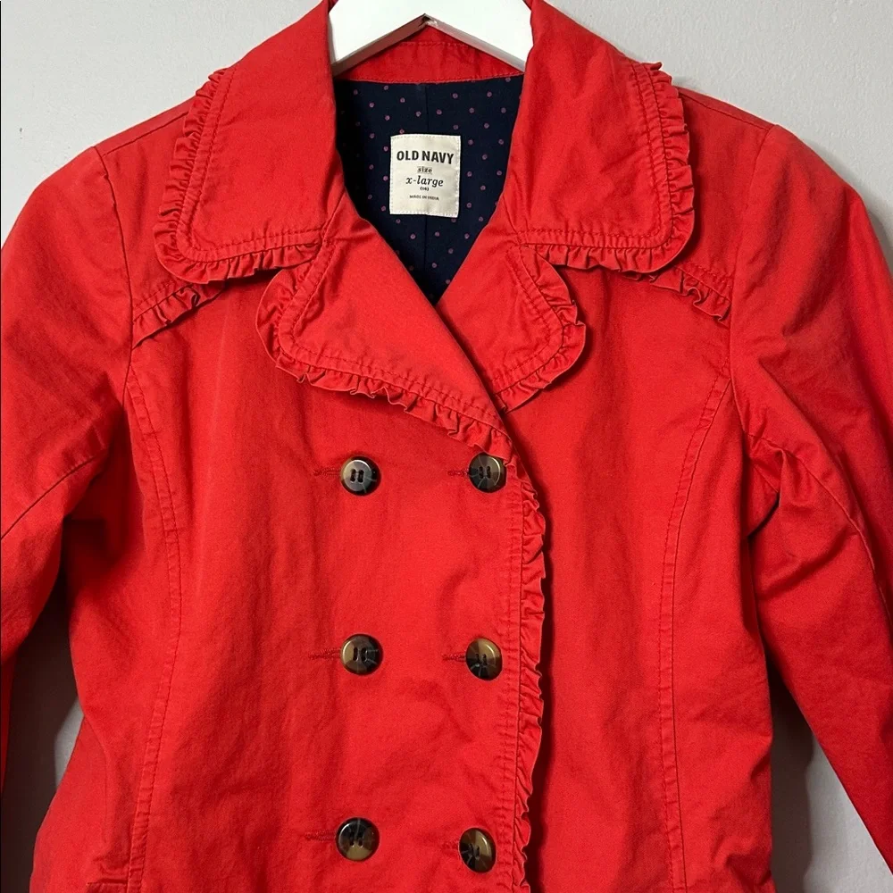 Old Navy Women's Red Double-Breasted Jacket